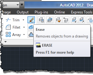 آموزش دستور Erase برای حذف موضوعات اتوکدی