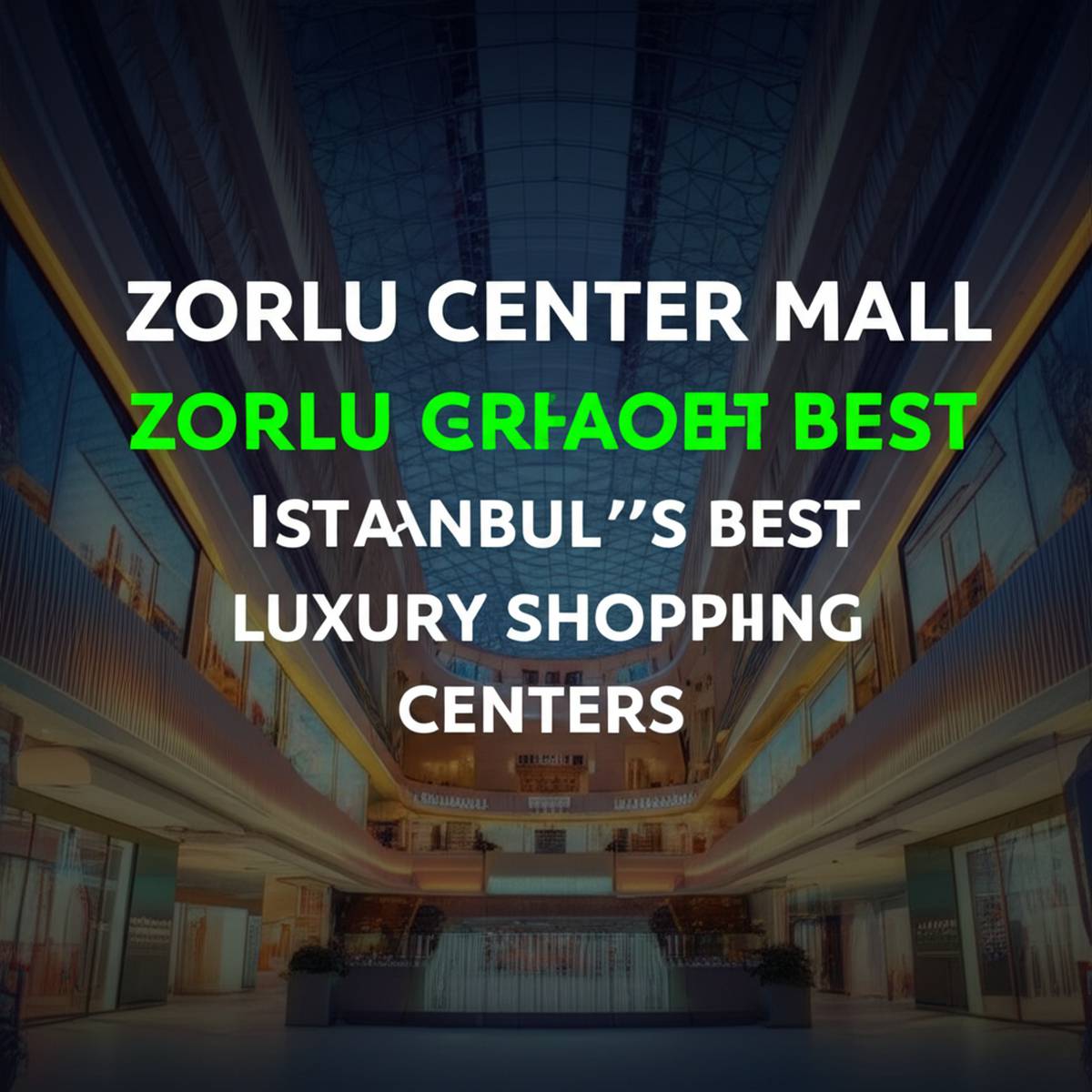 مرکز خرید زورلو سنتر، یکی از بهترین مراکز خرید لوکس استانبول