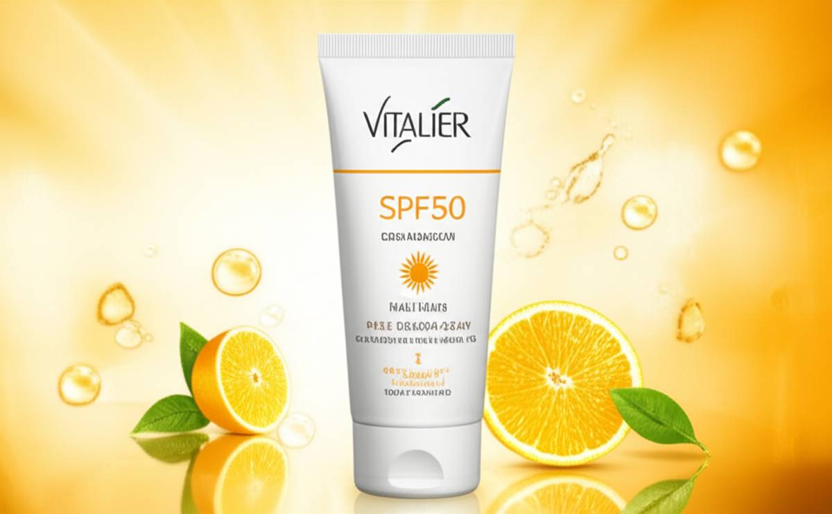 فلوئید ضد آفتاب ویتالیر SPF50 | حاوی ویتامین C