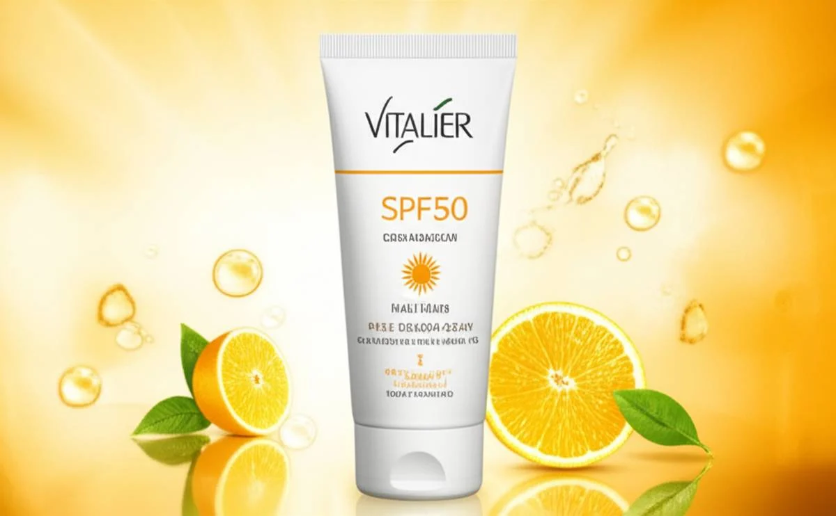 فلوئید ضد آفتاب ویتالیر SPF50 | حاوی ویتامین C