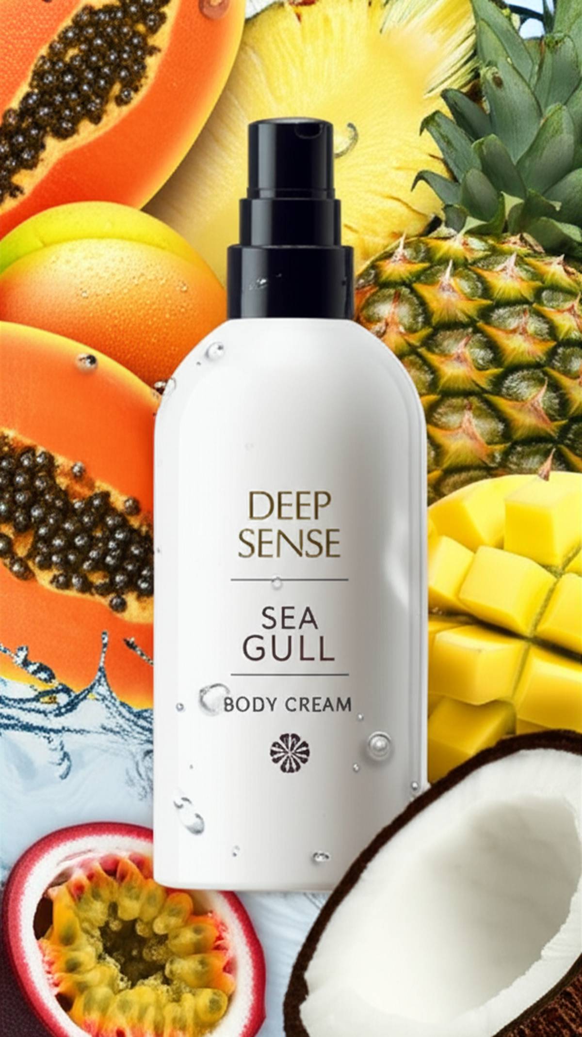 خرید کرم بدن میوه های استوایی پوست خشک دیپ سنس سی گل